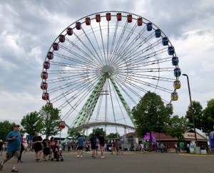 The Ferris wheel at the 2021 state fair