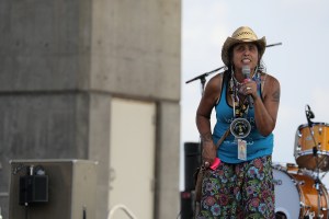 Winona LaDuke at the Water Is Life concert in Duluth