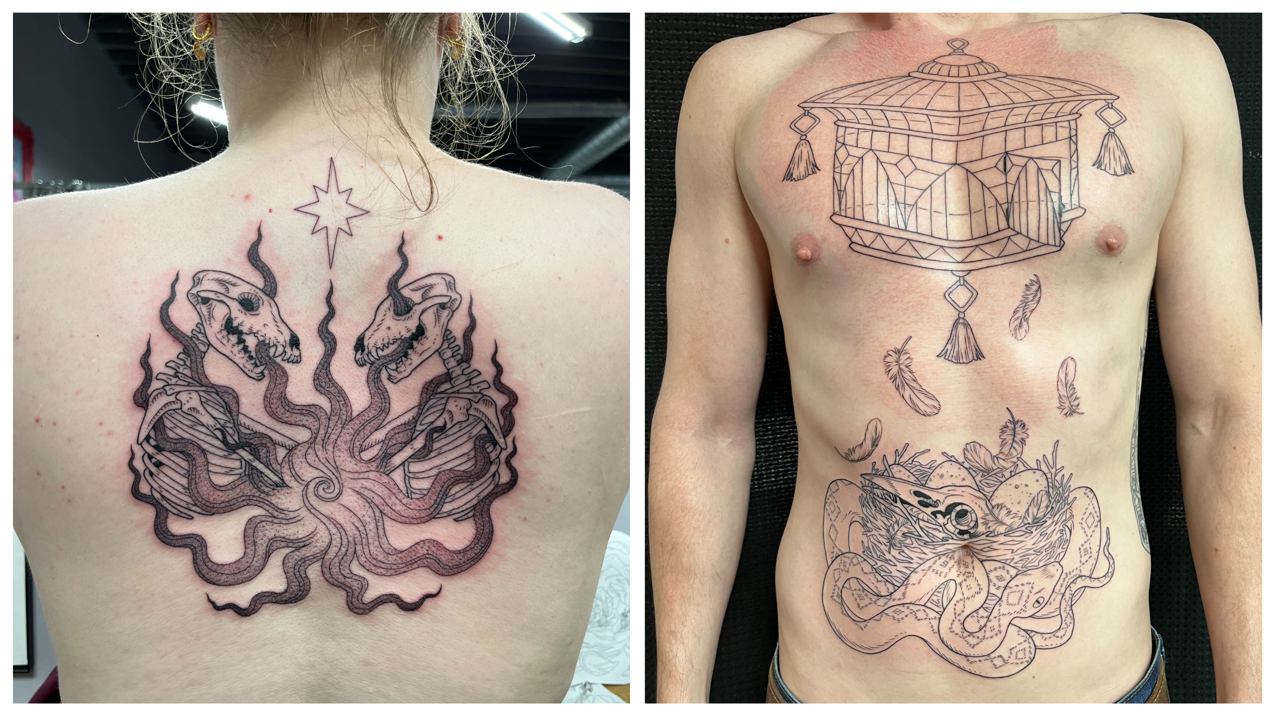 Jackalope Tattoos Each One Weirder Than the Last  Ink Art Tattoos