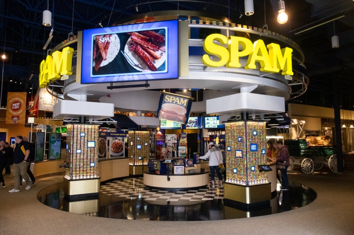 Spam flavors I bought at the Spam Museum, The Spam Museum i…