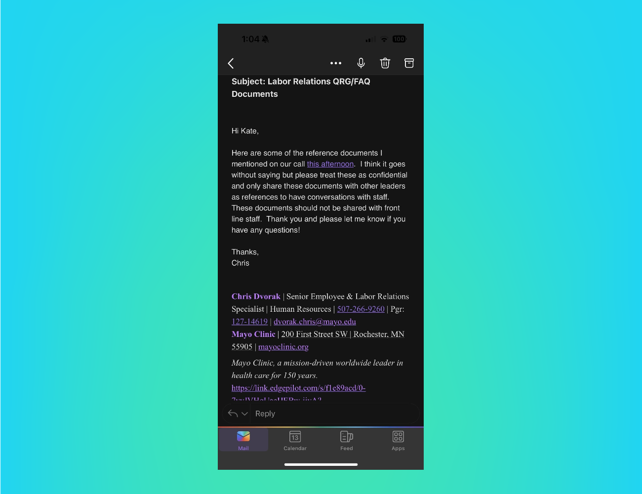 Alleged Mayo Clinic HR Email Details 'Union Avoidance' Strategy Racket