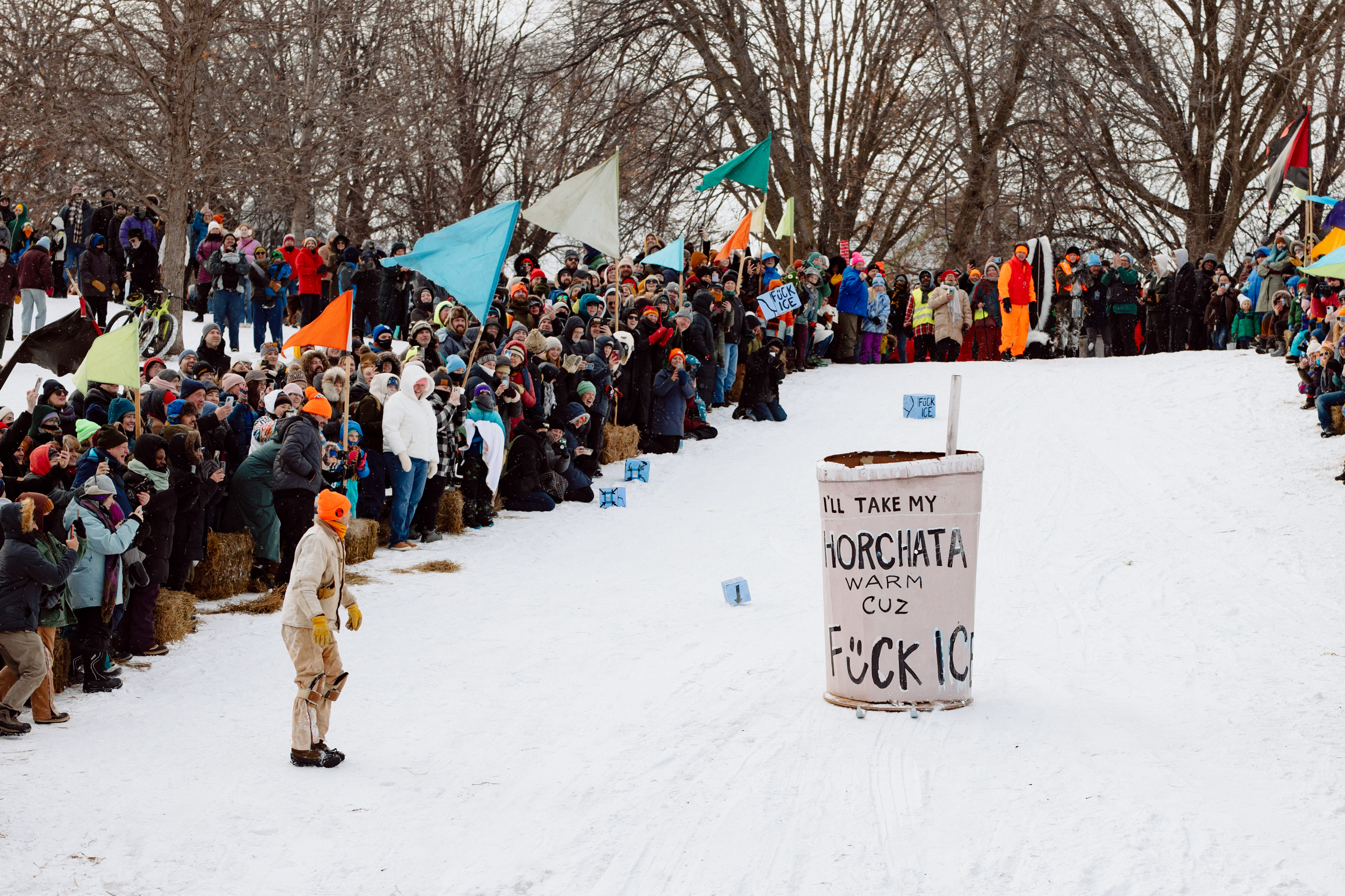 See the Protest Art, Colorful Cardboard, and Fierce Joy of the
