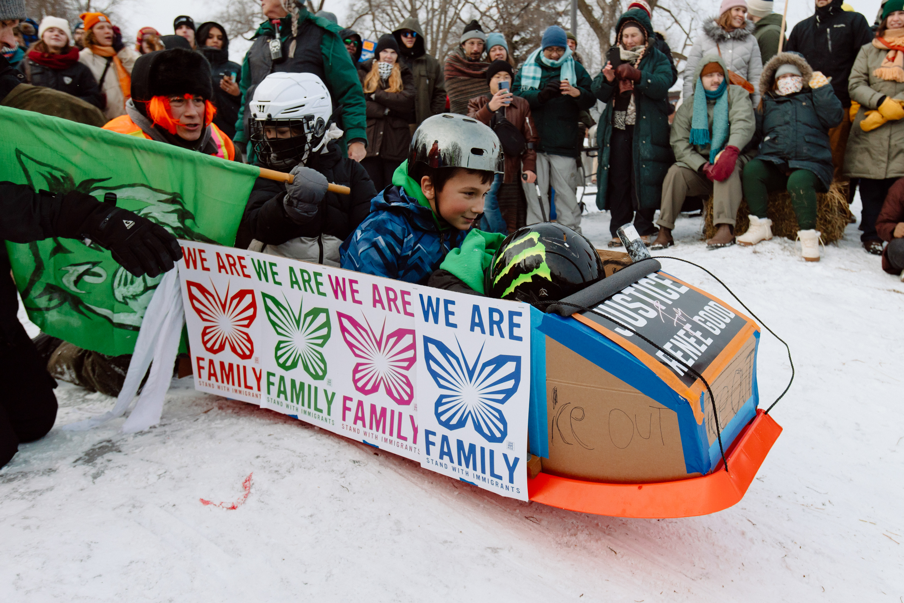 See the Protest Art, Colorful Cardboard, and Fierce Joy of the