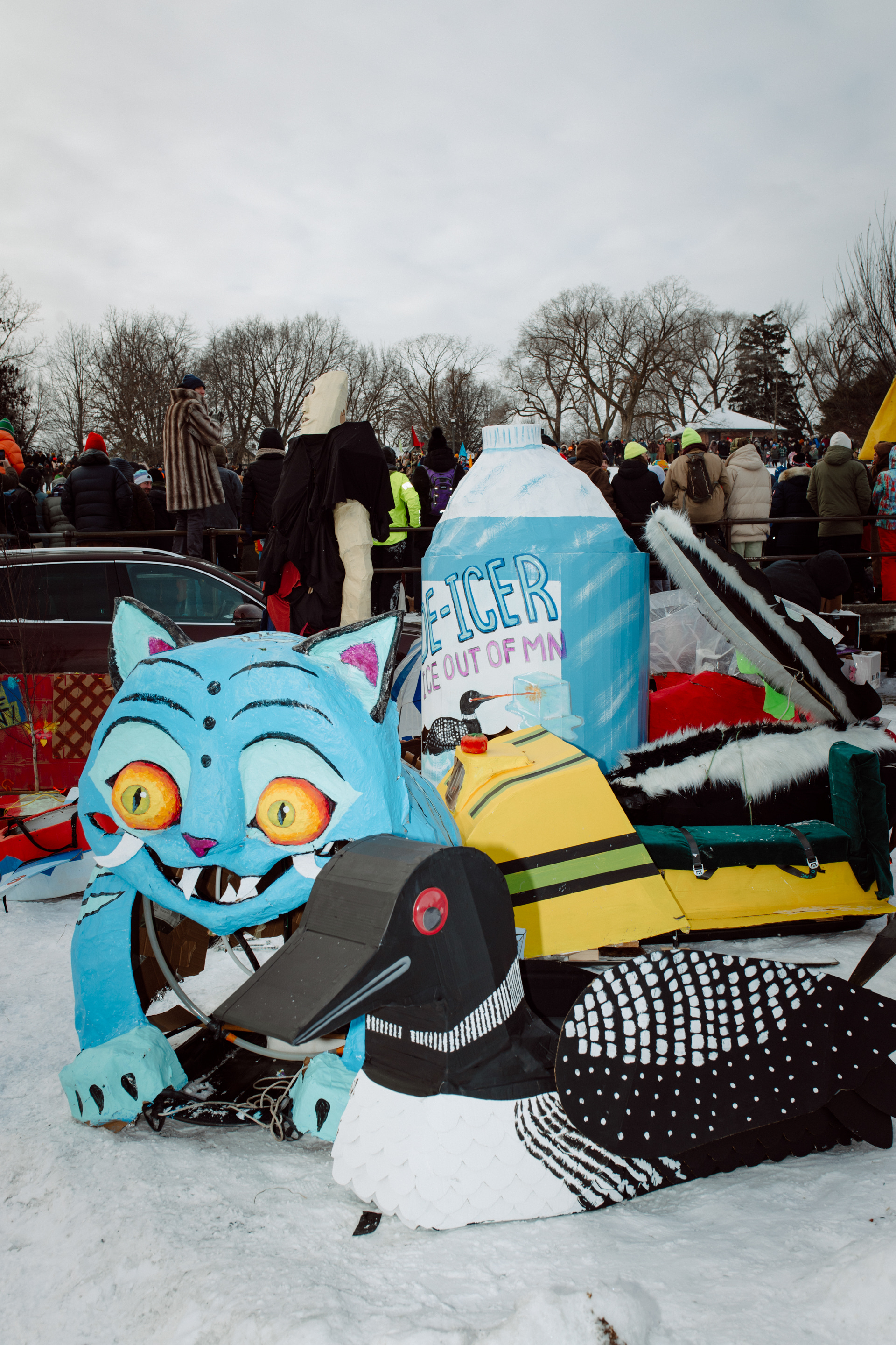 See the Protest Art, Colorful Cardboard, and Fierce Joy of the