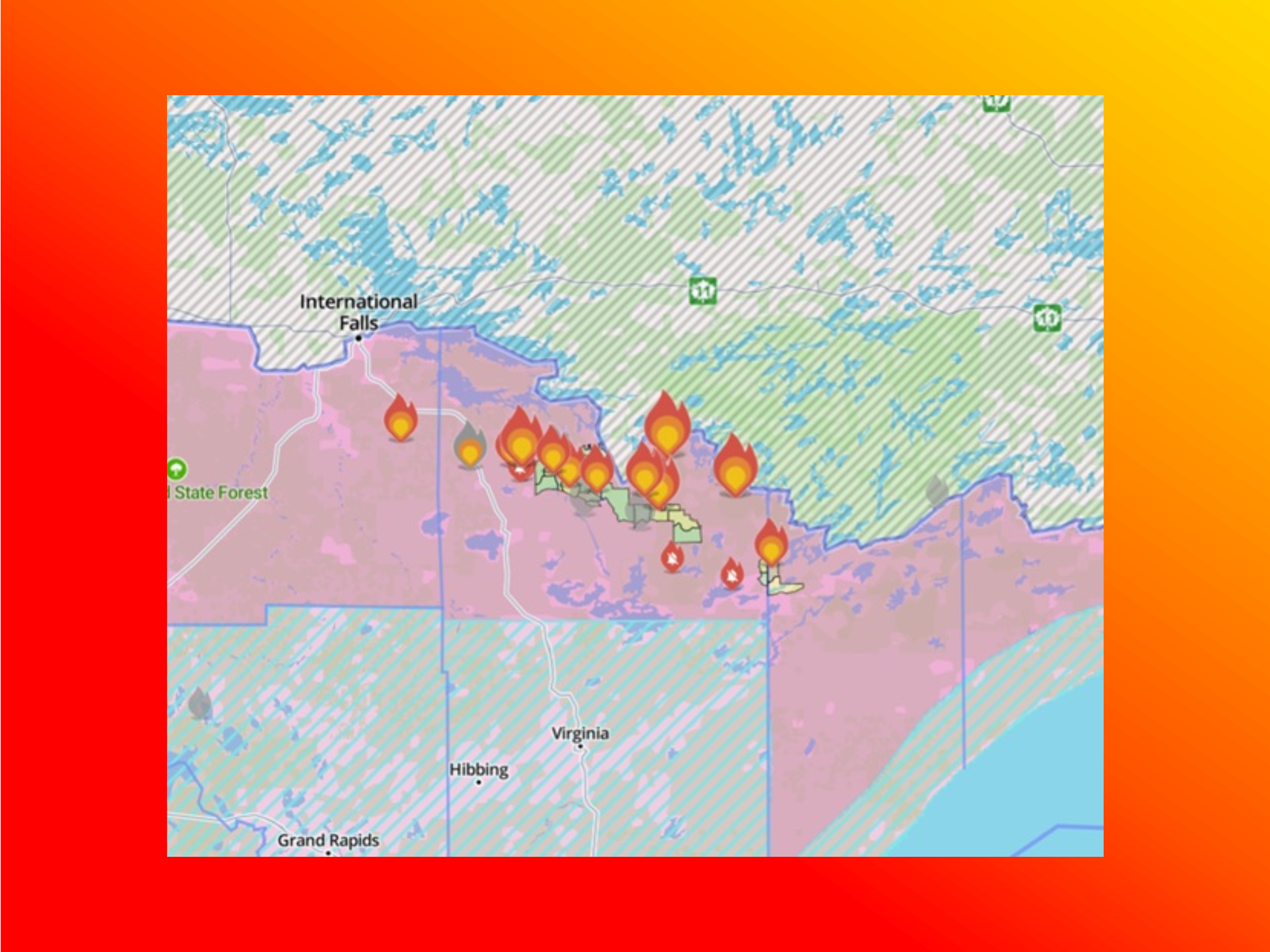 News Wild MN Weather: BWCA Burning, Superior Chilling, Heat Dome Intensifying