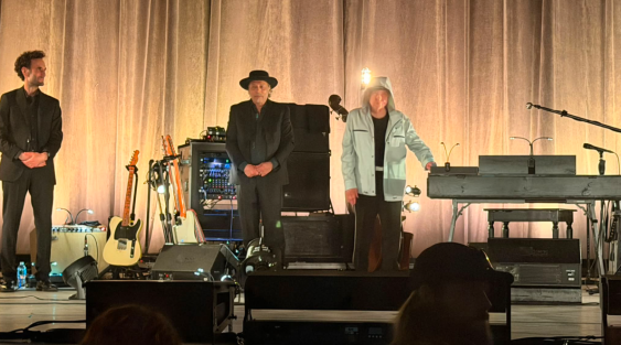 Hooded Rock Phantom Bob Dylan Conjures Oddly Perfect Summer Night Soundtrack at Mystic Lake Amphitheater