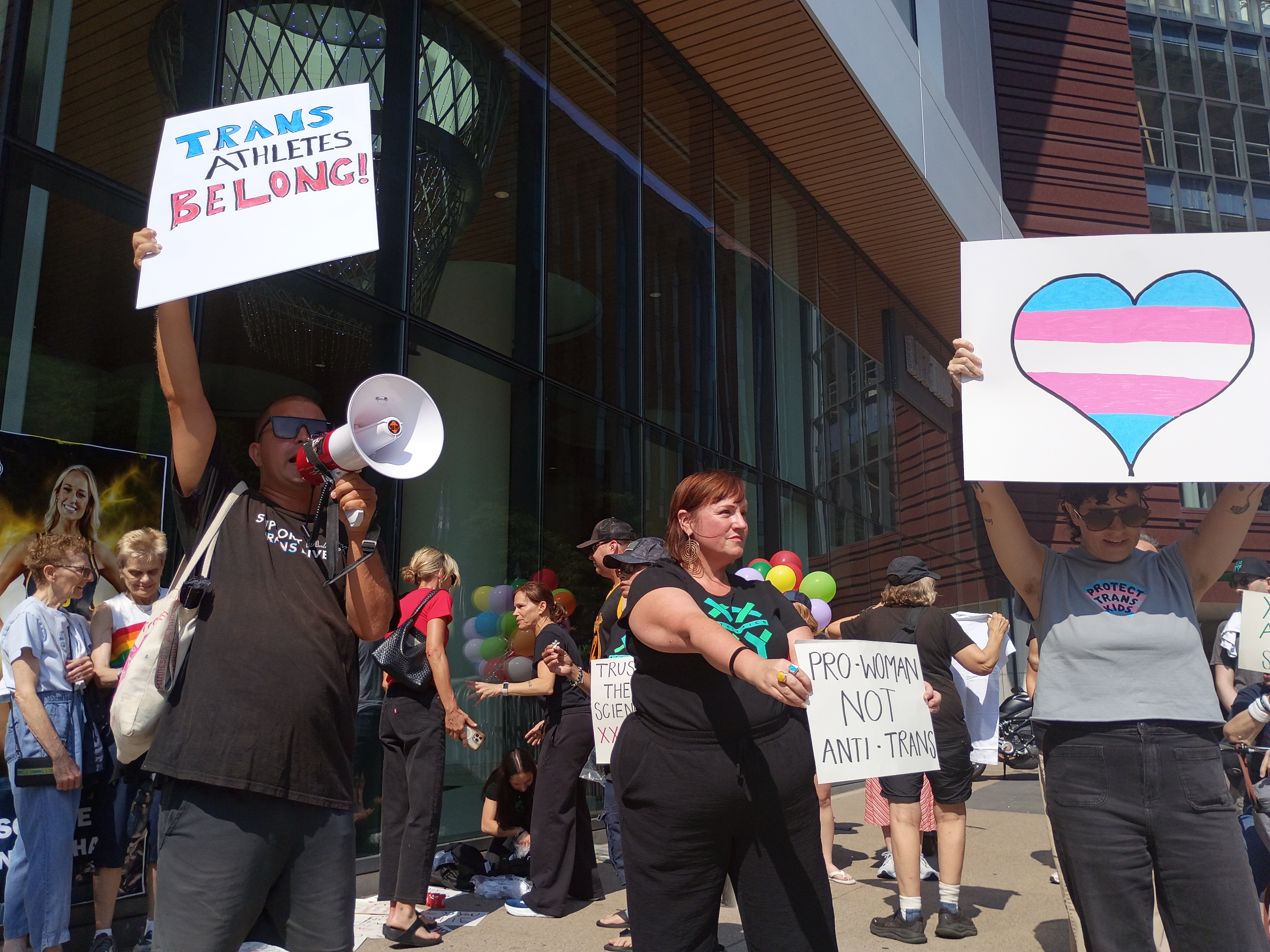 The Confusion, Chaos, and Courage I Saw at This Weekend’s Anti-Trans Rally Outside of Target Center